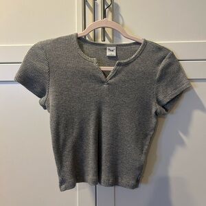 TNA Aritizia Waffle Shirt